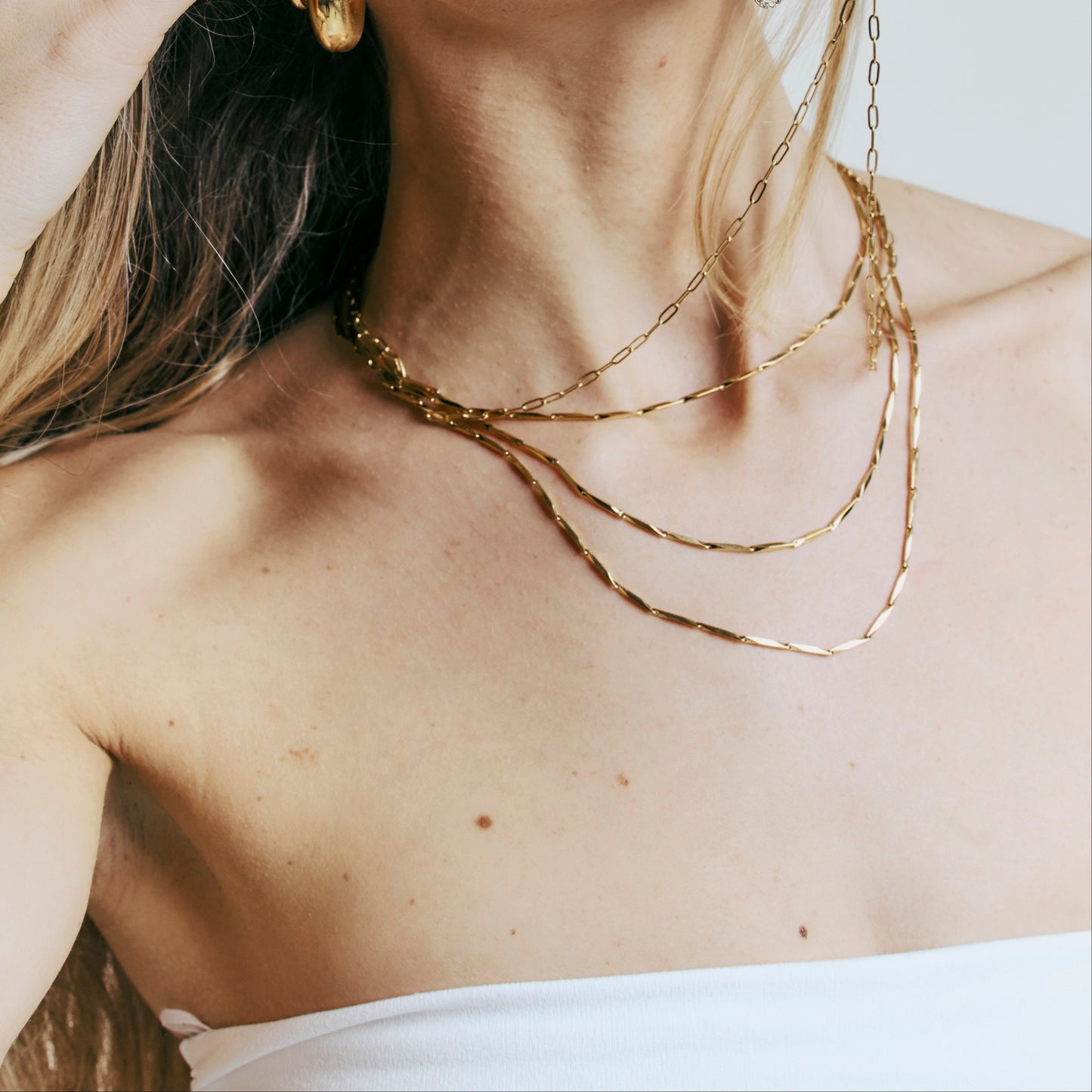 COLLAR TRIPLE CADENA