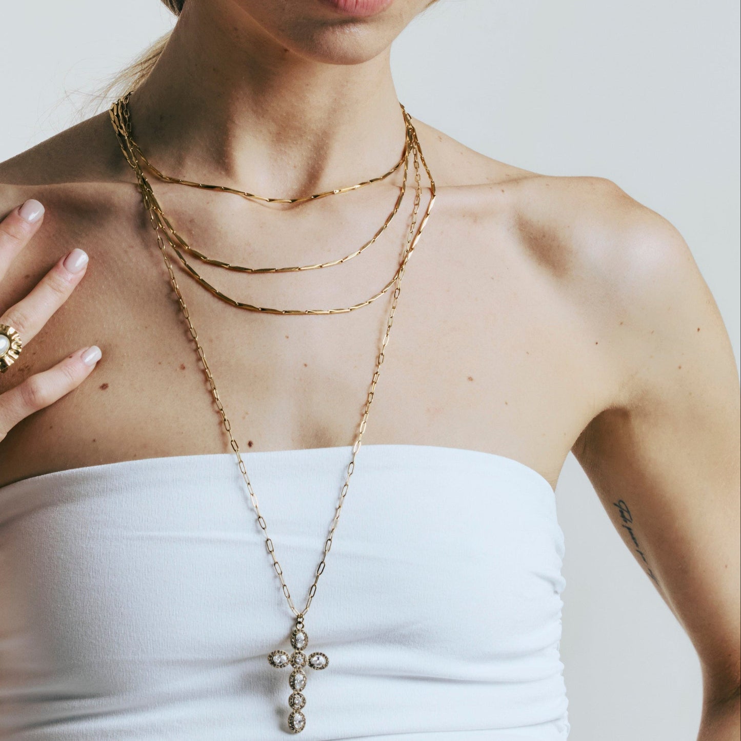 COLLAR TRIPLE CADENA