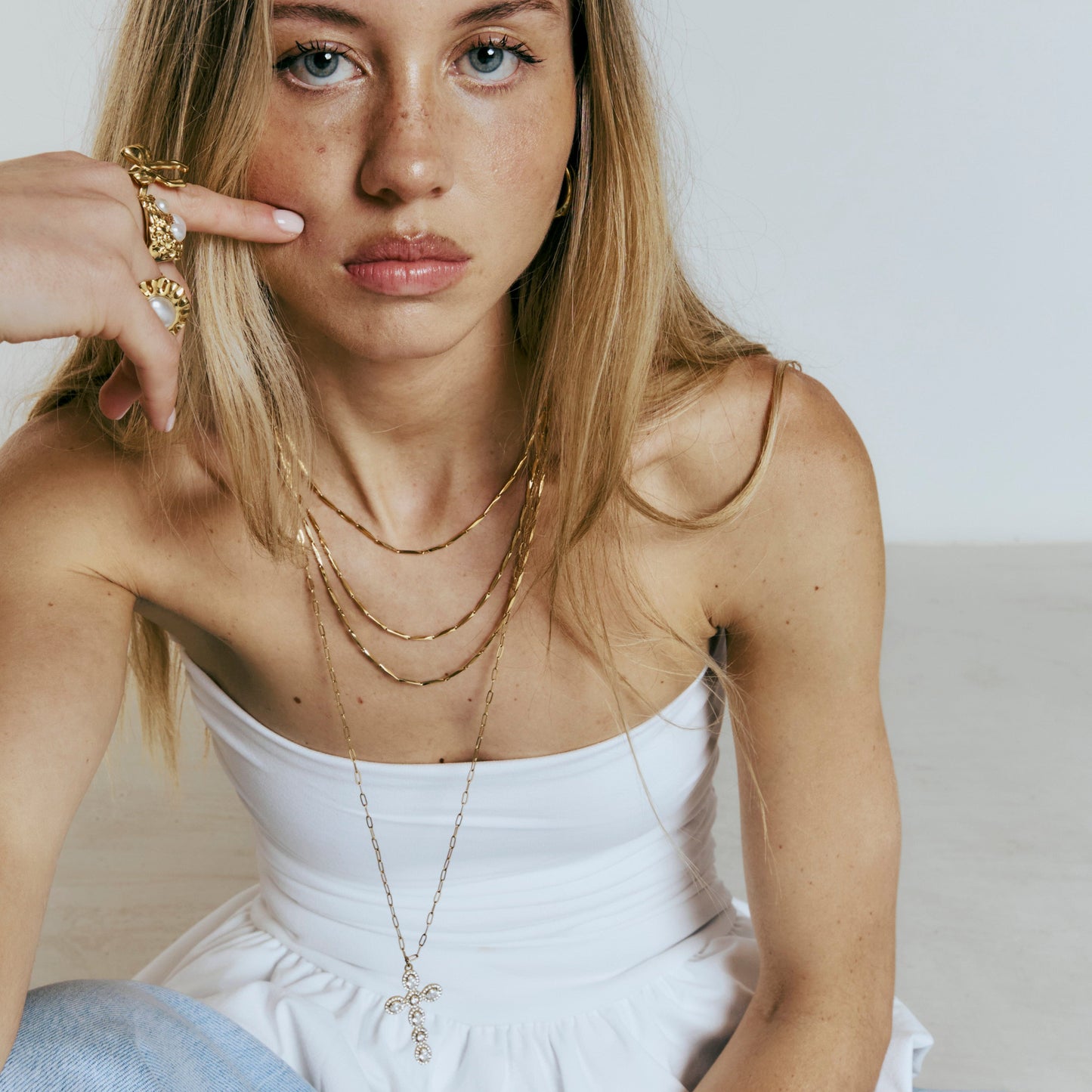 COLLAR TRIPLE CADENA
